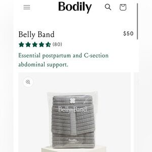 Bodily Belly Band for Postpartum and C Section Support- One Size Like New